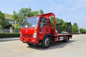 這款國六挖機(jī)平板運輸車很火，關(guān)注沒？